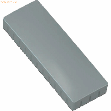 Maul Magnet Solid 54x19 mm 1 kg Haftkraft 10 Stück grau von Maul