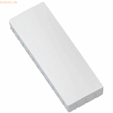 Maul Magnet Solid 54x19 mm 1 kg Haftkraft 10 Stück weiß von Maul