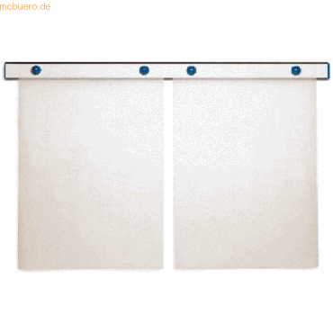 Maul Magnet-Wandschiene design 100cm silber von Maul