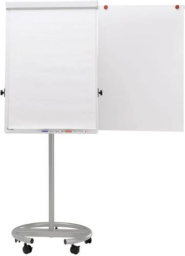 Maul Mobiles Flipchart MAULoffice (B x H) 70cm x 100cm Silber Inkl. Ablageschale, Inkl. Papierhalter von Maul