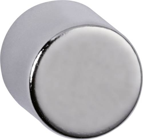Maul Neodym Magnet (Ø x H) 10mm x 10mm Zylinder Silber 4 St. 6166896 von Maul