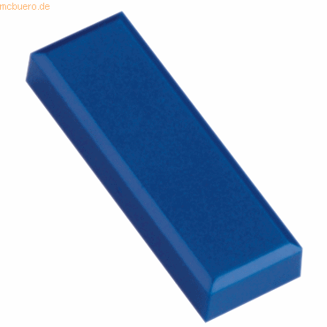 Maul Rechteckmagnet 53x18mm 1kg Haftkraft 20 Stück blau von Maul