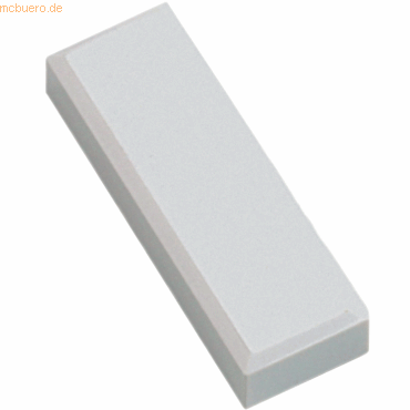 Maul Rechteckmagnet 53x18mm 1kg Haftkraft 20 Stück weiß von Maul