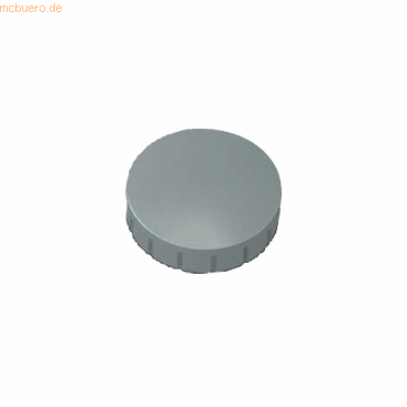 Maul Rundmagnet Solid 24 mm 0,6 kg Haftkraft 10 Stück grau von Maul