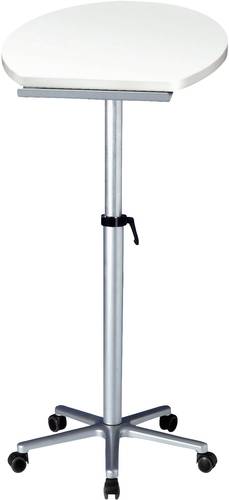 Maul Stehpult Silber 9304102 Farbe der Tischplatte: Weiß höhenverstellbar, rollbar max. Höhe: 120cm von Maul