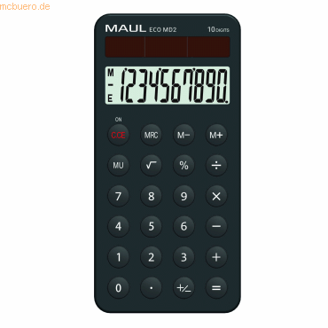 Maul Taschenrechner ECO MD 2 7275290 10 Stückellen Maul Taschenrechner ECO MD 2 7275290 10 Stückellen von Maul