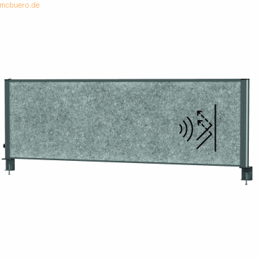 Maul Tisch-Trennwand MAULconnecto Uplight 160x50cm Akustik dunkelgrau/ Maul Tisch-Trennwand MAULconnecto Uplight 160x50cm Akustik dunkelgrau/ von Maul