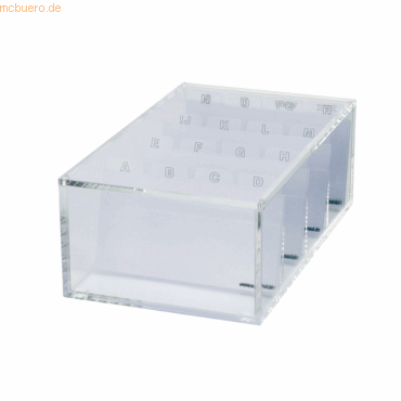 Maul Visitenkartenbox Acryl glasklar mit A-Z Register Maul Visitenkartenbox Acryl glasklar mit A-Z Register von Maul