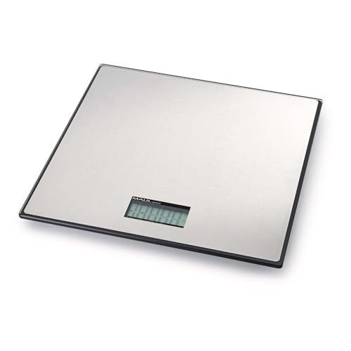 MAUL Paketwaage MAULglobal 32 x 32 x 2.7 cm | Stabile Paketwaage bis 25kg | Große Wiegefläche 31 x 24 cm | Waage mit Batteriebetrieb | 20g Teilung beim Wiegen | Schwarz MAUL Paketwaage MAULglobal 32 x 32 x 2.7 cm | Stabile Paketwaage bis 25kg | Große Wiegefläche 31 x 24 cm | Waage mit Batteriebetrieb | 20g Teilung beim Wiegen | Schwarz von Maul