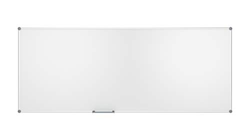 Whiteboard 2000 MAULpro, magnetische Wandtafelmit Stiftablage, trocken abwischbar (120 x 300 cm) von Maul