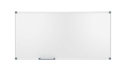 Whiteboard 2000 MAULpro, magnetische Wandtafelmit Stiftablage, trocken abwischbar (90 x 180 cm) von Maul