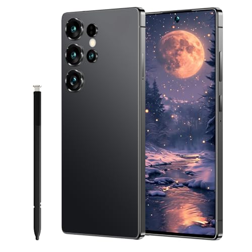 Maustron G25Ultra Unlocked Phone 7.3“ HD+ Display | 8GB RAM 256GB ROM | Dual SIM & 108MP Kamera | Android 14 | 4G LTE + Face ID/Wi-Fi/GPS | Lange Batterie - Budget Smartphone (G25Ultra-Black) von Maustron