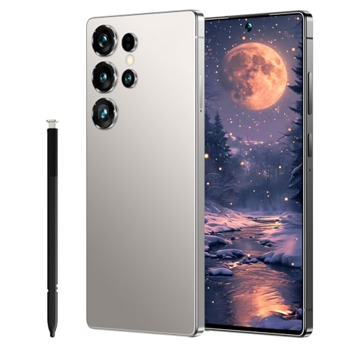 Maustron G25Ultra Unlocked Phone 7.3“ HD+ Display | 8GB RAM 256GB ROM | Dual SIM & 108MP Kamera | Android 14 | 4G LTE + Face ID/Wi-Fi/GPS | Lange Batterie - Budget Smartphone (G25Ultra-Grey) von Maustron
