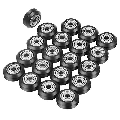 20 Stück V-Form Groove Rad 5mm Bohrung 625 Lager Flaschenzug Zubehör CNC 3D-Drucker 20 Stück V-Form Groove Rad 5mm Bohrung 625 Lager Flaschenzug Zubehör CNC 3D-Drucker von Mavaol
