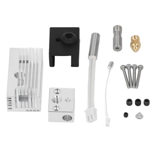 3D -Drucker -Extruderheizungs -Block -Kit Aluminiumheizung Block Messing Düse Bimetal Heatbreak Kit mit Wärmekolbenverhältnis 3 S1 von Mavaol