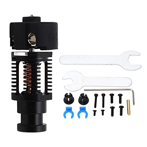 3D-Drucker-Hotend-Kit, Hochtemperatur-Extruder-Zubehör aus Kupferlegierung für Ersatzteile (Schwarz) von Mavaol