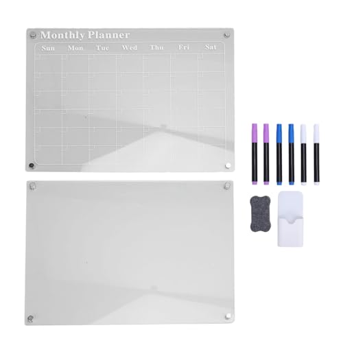 Acryly Dry Elease Board Monthly Kalender Memo Board 6 Farbmarkierungen Starkes Adsorption klares Acrylmaterial 15.7x11.8in für Home Office Acryly Dry Elease Board Monthly Kalender Memo Board 6 Farbmarkierungen Starkes Adsorption klares Acrylmaterial 15.7x11.8in für Home Office von Mavaol