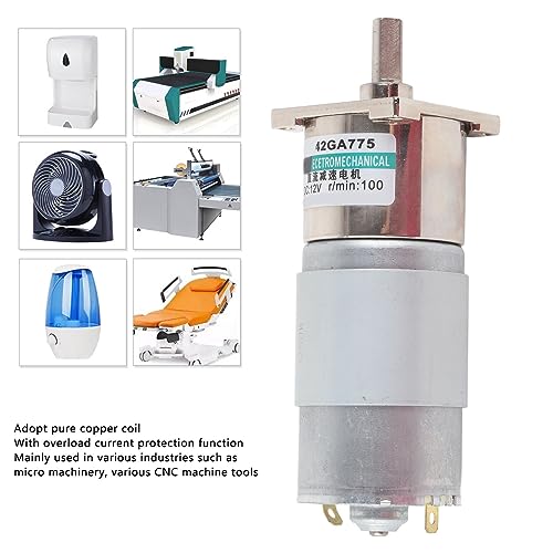DC -Zahnradmotor kleine niedrige Geschwindigkeit uermagnetkontrolle 12V XD42GA755 für Sport (100rpm/min) von Mavaol