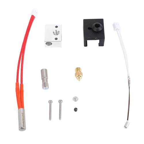 Extruder Hotend Kit Hochfestige Aluminiumheizungsblock Messing Düse Edelstahl Hals 24 V 40W für PERMOON V1 V1 Pro 3D -Drucker von Mavaol