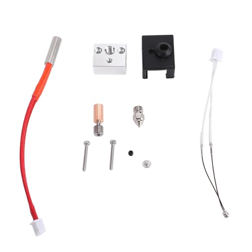 Extruder -Upgrade -Kit Hochleistung 24 V 40W Heizung Aluminiumheizungsblock Kupferplattierte Düse Bimetaler Hitzebrecher für PERMOON V1 V1PRO 3D -Drucker von Mavaol