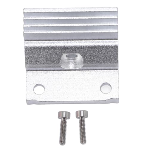 HOTEND WETEINKKAUBE ALUMINUM -LEGRIESE Leicht effizientes Kühlblock für K1 K1 Maximal 3D -Drucker -Extruder -Ersatzzubehör mit 2 Schrauben (Silber) von Mavaol