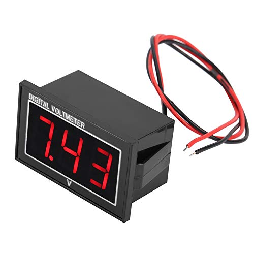 LED digitale Hochgenauigkeitsvoltmeter IP66 DC -Spannungsmesser für Kinder -Elektrofahrräder (DC2.5-30V) von Mavaol