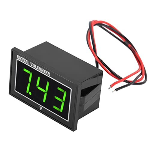 LED digitale Hochgenauigkeitsvoltmeter IP66 DC -Spannungsmesser für Kinder -Elektrofahrräder (DC2.5-30V) von Mavaol