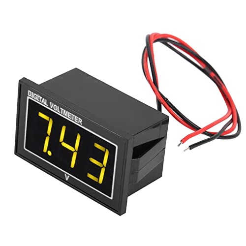 LED digitale Hochgenauigkeitsvoltmeter IP66 DC -Spannungsmesser für Kinder -Elektrofahrräder (DC2.5-30V) von Mavaol