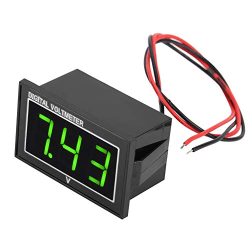 LED digitale Hochgenauigkeitsvoltmeter IP66 DC -Spannungsmesser für Kinder -Elektrofahrräder (DC5-130V) von Mavaol