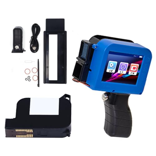 Mavaol Handheld -Tintenstrahldrucker tragbarer LED -Touchsbildschirm Mini -Codierungsmaschine für den Date Barcode -Druck auf Mehreren Oberflächen von Mavaol