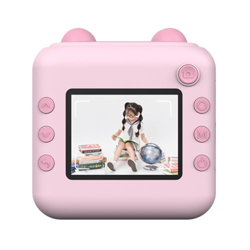 Mavaol Sofortbildkamera für Kinder, 1080P HD-Kamera mit 2,4-Zoll-Bildschirm, Thermodrucktechnologie, zuverlässig, kreativer Spaß für Scrapbooking und Journaling (Pink) von Mavaol