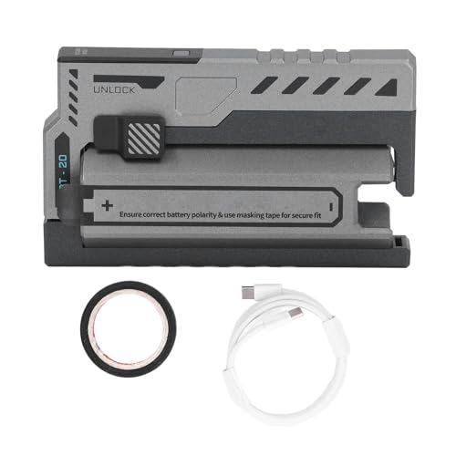 Mavaol Tragbares Power Bank Box Austauschbares Akku -Ladegerät für 20700 Lithium -Batterie -Ladekoffer für Verschiedene Geräte (Silver) von Mavaol