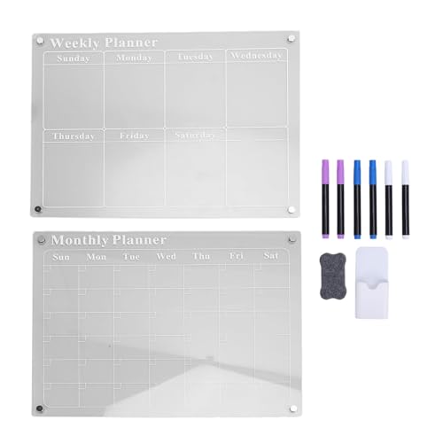 Monatliche wöchentliche Planungsbehörde Set Acryl -Trockenerase -Board 3 Farbstifte 15.7x11.8in Zeitplanliste Planer Kalender Clear Marker Adhäsion Design Life Organization Monatliche wöchentliche Planungsbehörde Set Acryl -Trockenerase -Board 3 Farbstifte 15.7x11.8in Zeitplanliste Planer Kalender Clear Marker Adhäsion Design Life Organization von Mavaol