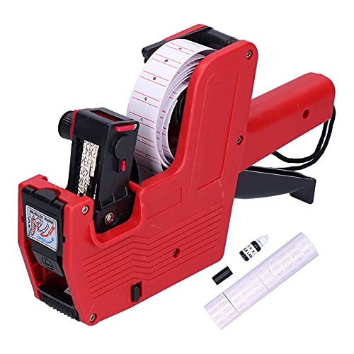 Preisschild - -Codierungsmaschine 8 Ziffern mit 10 pcs weiß roter Linien Aufkleber Beschriftungen Tinte Rot rot Preisschild - -Codierungsmaschine 8 Ziffern mit 10 pcs weiß roter Linien Aufkleber Beschriftungen Tinte Rot rot von Mavaol
