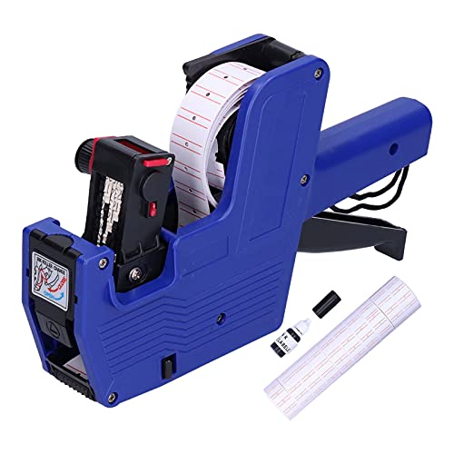 Preisschild -Waffe 8 -Ziffern -Codierungsmaschine mit Etiketten und Tintenblau für Einzelhandelsgeschäftsbürohaus Preisschild -Waffe 8 -Ziffern -Codierungsmaschine mit Etiketten und Tintenblau für Einzelhandelsgeschäftsbürohaus von Mavaol