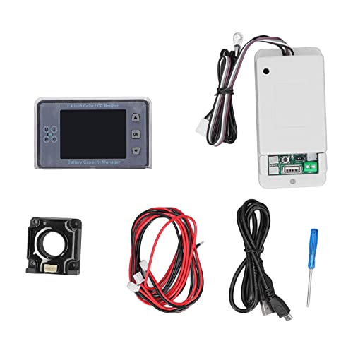Wireless Voltmeter Coulometer Batteriekapazität Manager Monitor 500 V 2,4 -Zoll -Farb -LCD -Bildschirm (300A) von Mavaol