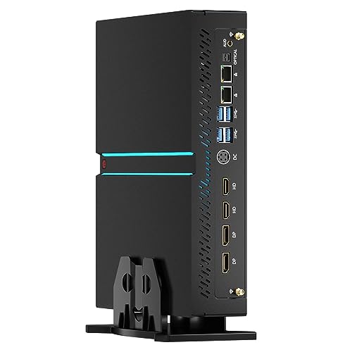 Mavsloly Leistungsstarker Mini-PC, Core i5-13400F 10 Kerne mit RTX4060Ti Desktop-Computer, 32 G RAM 1T SSD, WiFi 6E, BT5.3, 1 x HDMI/3 x DP, 8K, vier Display, optisch, Dual LAN, Windows 11 Pro von Mavsloly