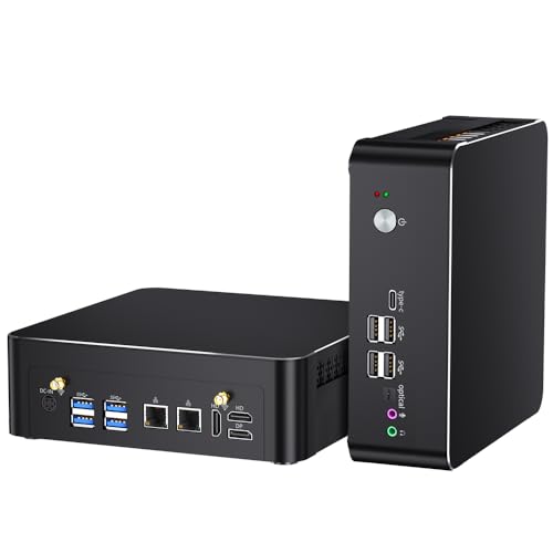 Mavsloly Mini PC mit Core i9-9880H, 16GB RAM, 512GB SSD Desktop Computer, 4K@60Hz, 2*HDMI, 1*DP, dreifaches Display, Dual-LAN, VESA, Optical, Wi-Fi 6E, Bluetooth 5.3, Windows 11 Pro von Mavsloly