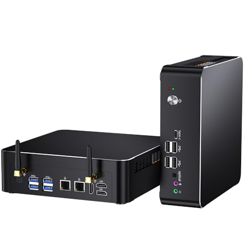 Mavsloly Mini PC mit Core i9-9880H, 64GB RAM, 2T SSD Desktop Computer, 4K@60Hz, 2*HDMI, 1*DP, dreifaches Display, Dual-LAN, VESA, Optical, Wi-Fi 6E, Bluetooth 5.3, Windows 11 Pro von Mavsloly