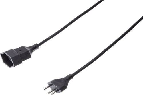 Max Hauri AG 114400 Strom Verlängerungskabel Schwarz 3.00m H05VV-F 3G 1,0mm² von Max Hauri AG