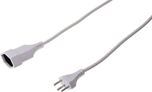 Max Hauri AG 114404 Strom Verlängerungskabel Weiß 5.00m H05VV-F 3G 1,0mm² von Max Hauri AG