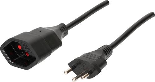 Max Hauri AG 129023 Strom Verlängerungskabel Schwarz 3.00m H05VV-F 3G 1,0mm² von Max Hauri AG