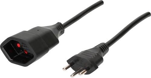 Max Hauri AG 129025 Strom Verlängerungskabel Schwarz 5.00m H05VV-F 3G 1,0mm² von Max Hauri AG