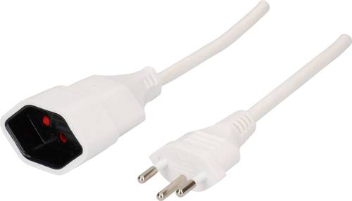 Max Hauri AG 129037 Strom Verlängerungskabel Weiß 10.00m H05VV-F 3G 1,5mm² von Max Hauri AG