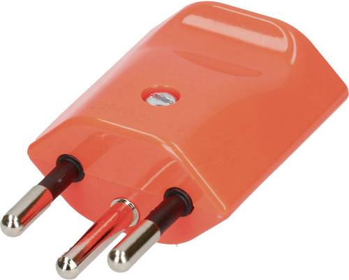Max Hauri AG 132608 Netzstecker Schweiz Kunststoff 250V Orange von Max Hauri AG