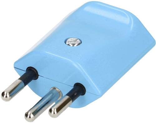 Max Hauri AG 132609 Netzstecker Schweiz Kunststoff 250V Blau von Max Hauri AG