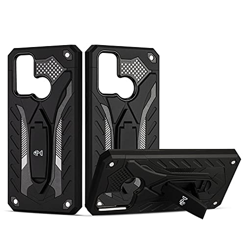 Hülle für Samsung Galaxy M31/M21/M30s Standfunktion Stoßfest Hybrid-Schutzhülle Panzerhülle Hart Case Cover Handyhülle Outdoor Hardcase Handy Bumper Halterun (Samsung Galaxy M31/M21/M30s, Schwarz) von Max Power Digital