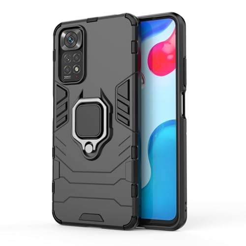 Max Power Digital Hülle für Xiaomi Redmi Note 11/Redmi Note 11s Drehbar Ringhalter Cover Magnet Bumper Handyhülle Case Stoßfest Doppelschichter Schutzhülle Outdoor Shock Absorption Mit Ring (Schwarz) Max Power Digital Hülle für Xiaomi Redmi Note 11/Redmi Note 11s Drehbar Ringhalter Cover Magnet Bumper Handyhülle Case Stoßfest Doppelschichter Schutzhülle Outdoor Shock Absorption Mit Ring (Schwarz) von Max Power Digital