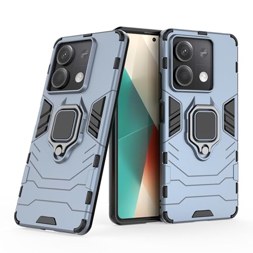 Hülle für Xiaomi Redmi Note 13 5G Drehbar Ringhalter Cover Magnet Bumper Handyhülle Case Stoßfest Doppelschichter Schutzhülle Outdoor Shock Absorption Mit Ring (Marineblau) Hülle für Xiaomi Redmi Note 13 5G Drehbar Ringhalter Cover Magnet Bumper Handyhülle Case Stoßfest Doppelschichter Schutzhülle Outdoor Shock Absorption Mit Ring (Marineblau) von Max Power Digital