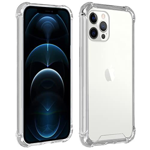 Hülle für iPhone 13 Pro Max Klarsicht-Silikongehäuse mit Verstärkten Ecken Flexible Anti-Schock Silikonhülle Durchsichtig (iPhone 13 Pro Max, Transparent) von Max Power Digital